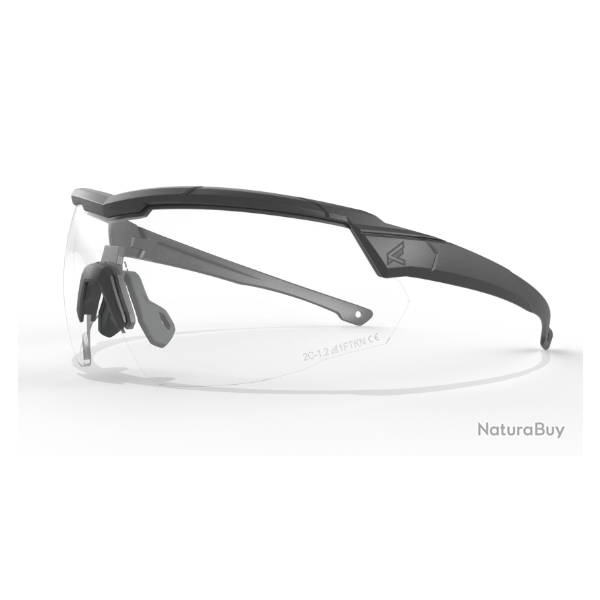 Edge Tactical LUNETTES EDGE TACTICAL ROLLING THUNDER - NOIRE - KIT 2 ECRANS INC/FUME - R�f: ETRT1K17