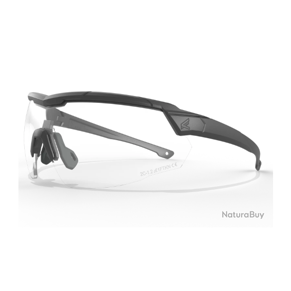 Edge Tactical LUNETTES EDGE TACTICAL ROLLING THUNDER - REGLABLES- NOIRE - INCOLORE - R�f: ETRT1A1