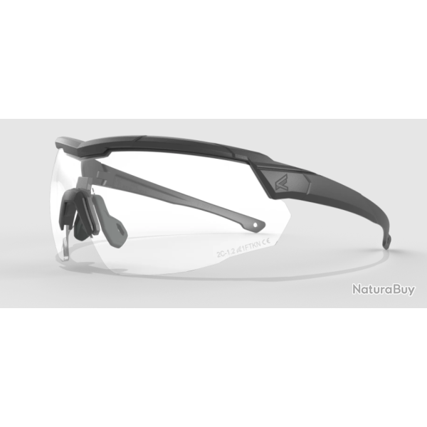 Edge Tactical LUNETTES EDGE TACTICAL ROLLING THUNDER - NOIRE - INCOLORE - R�f: ETRT11