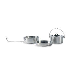 Tatonka CAMP SET LARGE - Batterie de cuisine Tatonka - Casserole/Po&ecirc;le/Bol - Acier inox - R&eacute;f: TK411