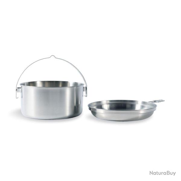 Tatonka KETTLE - Casserole avec po�le int�gr� Tatonka - 4L - Acier inox - R�f: TK4004000