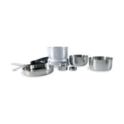 Tatonka MULTI SET + A BURNER - Grand set de cuisine Tatonka avec support de cuisson - Acier inox - R