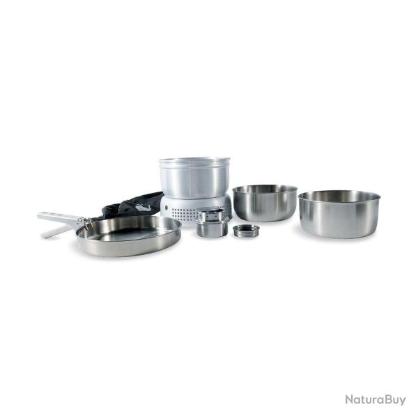 Tatonka MULTI SET + A BURNER - Grand set de cuisine Tatonka avec support de cuisson - Acier inox - R
