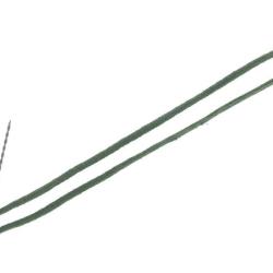 Lacet &agrave; palombe bicolore, vert et marron