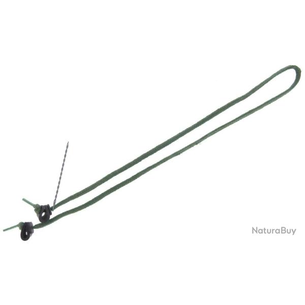 Lacet � palombe bicolore, vert et marron