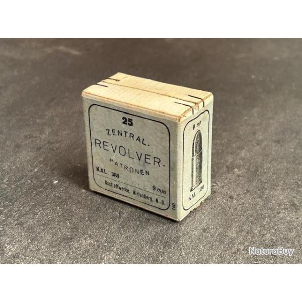 TRES BELLE Boite de 25 cartouches .380 Bull Dog - Jamais ouverte encore scell�e - Pour collection