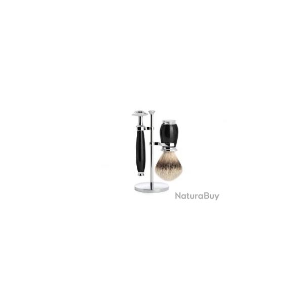 SET 3 P. MUHLE purist noir s�curit� pur argente