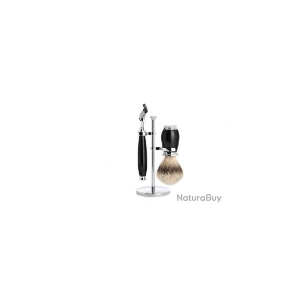 SET 3 P. MUHLE purist noir fusion pur argente