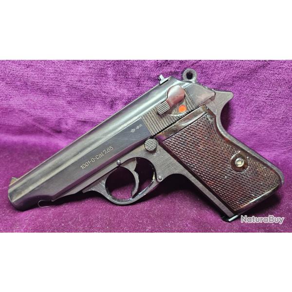 Pistolet VEB Ernst Th�lmann Suhl P1001 DDR 7,65 Browning - Walther PP Est-Allemand, Cat�gorie B