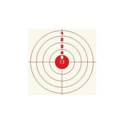 Cibles Colombi Sports - Par 100 14x14cm / Rouge - 14x14cm / Rouge