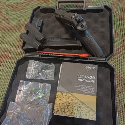 PISTOLET CZ P-09 F NOCTURNE CAL 9X19 CAT B