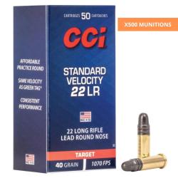 BOITE DE .22LR STANDARD VELOCITY 40 GR X500 - CCI