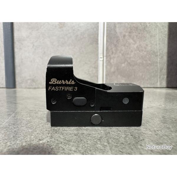 Point rouge BURRIS Fastfire III + Montage pour rail 21 mm type Weaver