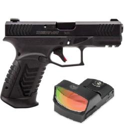 Pistolet DERYA DY9 cal.9mm noir optic ready + point rouge BURRIS fastfire IV