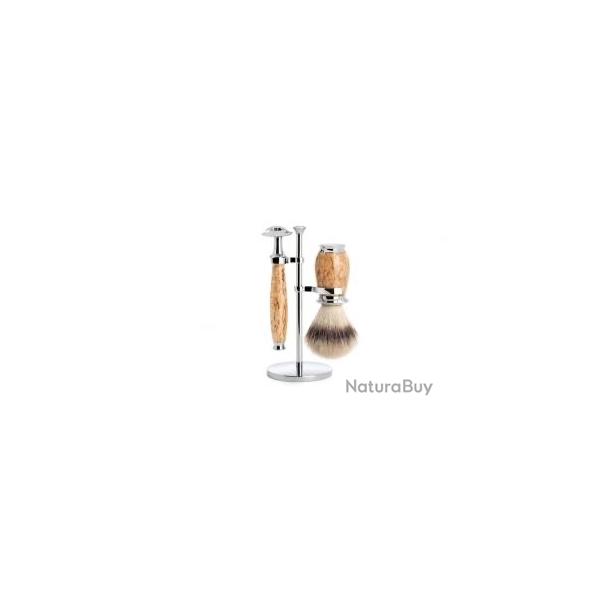 SET 3 P. MUHLE purist bouleau s�curit� synth.argente