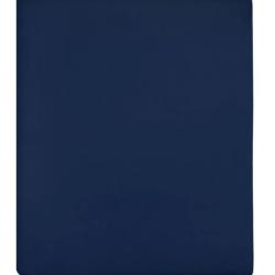 Drap housse jersey coton bleu marine 160x200 cm doux respirant