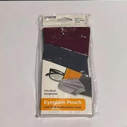 Carson Pouch w/MicroFiber Cloth 5-Pack (2XBlack/Gray, 1X Gray/Green, 1X Gray/Blue, 1X Gray/Olive) - 