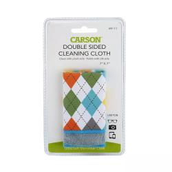 Carson 5-Pack Two Sided Microfiber Cloth (2X Blue, 2X Gray 1X Coral) - R&eacute;f: MF-11(06)AS
