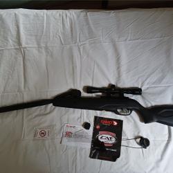 carabine a air gamo 4,5 avec 2 chargeur 10 coups et lunette gamo 4x32