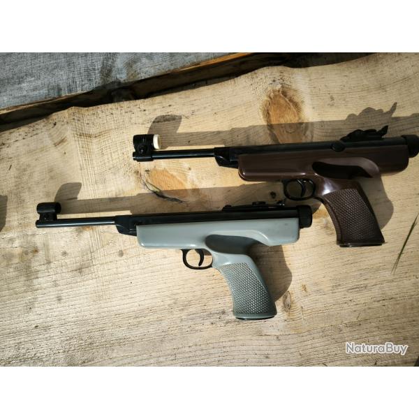 Lot de pistolets diana mod 5 et 6