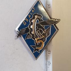 Insigne du 5&egrave;me groupement de soutien (5&egrave;me GS) de l'aviation l&eacute;g&egrave;re de l'arm&eacute;e de terre (ALAT)
