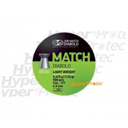 Plombs JSB Match Diabolo Light Weight - 4.51 mm