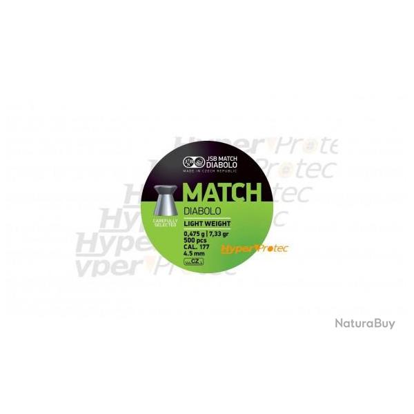 Plombs JSB Match Diabolo Light Weight - 4.51 mm