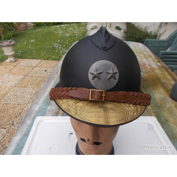 casque adrian WWI,g�n�ral de brigade,complet et en tres bon �tat!!!!