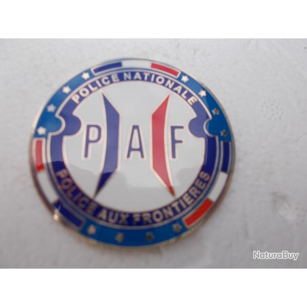 plaque de la PAF pour porte carte,neuve!!