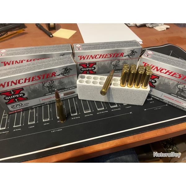 Balles Winchester Super X 270 Win 150 grains