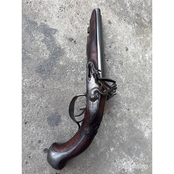 Pistolet silex double canon � Identifier