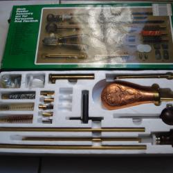 SET ACCESSOIRE FUSIL A POUDRE NOIRE NEUF JAMAIS SERVI