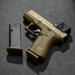 Glock 43X Coyote A-CUT COA COMBO (livr&eacute; avec Aimpoint COA) Cal 9x19