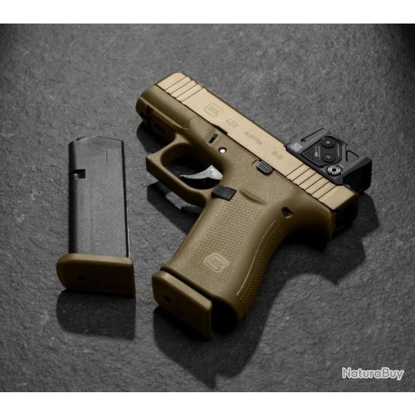 Glock 43X Coyote A-CUT COA COMBO (livr� avec Aimpoint COA) Cal 9x19
