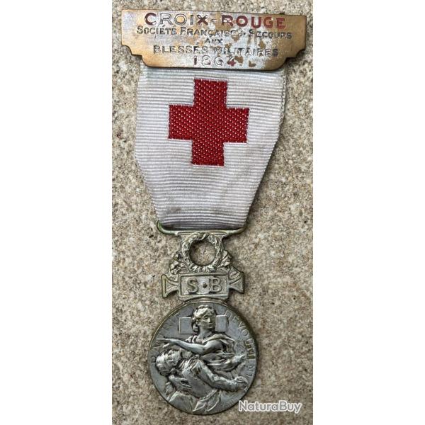 M�daille Croix rouge 1864-66 avec Agraffe