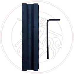 Rail picatinny aluminium pour bande de fusil de chasse de 7mm