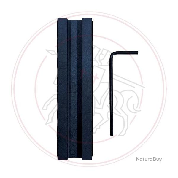 Rail picatinny aluminium pour bande de fusil de chasse de 7mm