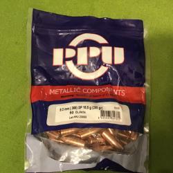 LOT DES 52 OGIVES CAL9.3. /285gr. SP FABRICATION PPU PARTIZAN
