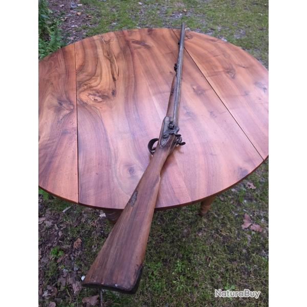 Fusil � chien, poudre noire, ancien XIX�me pour pi�ces ou pour exposition
