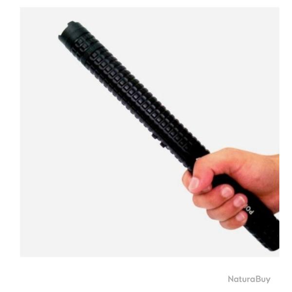 Shocker Electrique Baton POLICE HY-X8 + lampe de poche LED Cree 4 � 1 � 34 cm-10million volts !