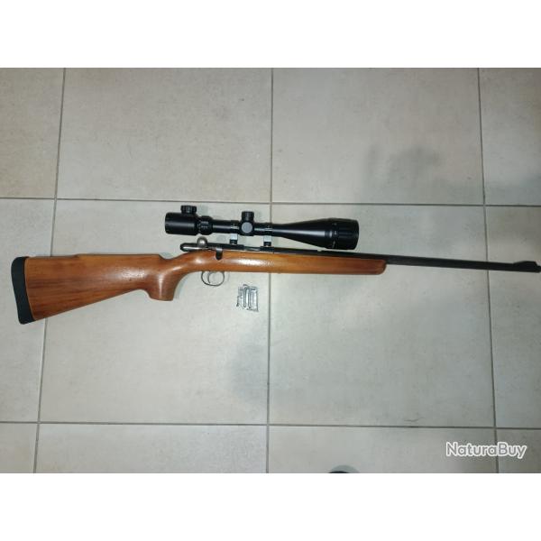 Vend ou �change carabine 22lr BSA super sport five avec lunette rifle scope 6x24-50 AOEG