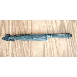 Rare couteau de Gaucho Argentine, avec manche et etui en alpacca