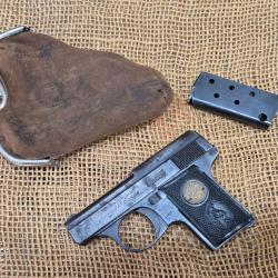 Pistolet unique 6.35 25 acp mikros