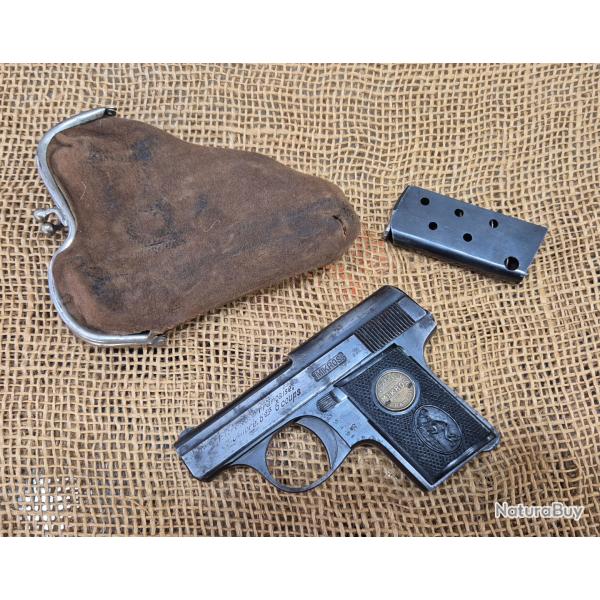Pistolet unique 6.35 25 acp mikros