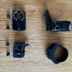 Montage pivotant EAW complet - collier de 30 embase Browning/Benelli