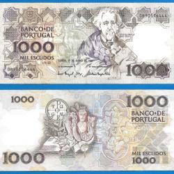 Portugal 1000 Escudos 1993 Teofilo Braga Escudo Billet