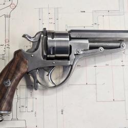 revolver Galland &agrave; disque d'extraction 1868