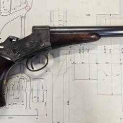 pistolet remington rolling block modele 1871 army