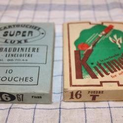 boites de cartouches ancienne cal 16