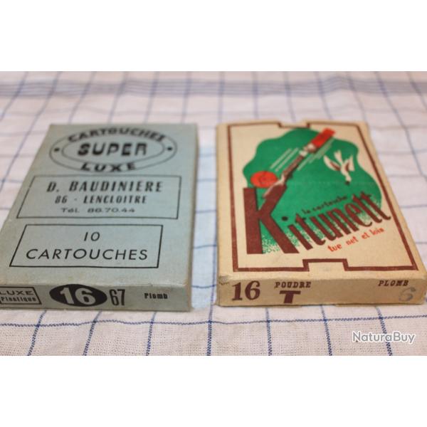 boites de cartouches ancienne cal 16
